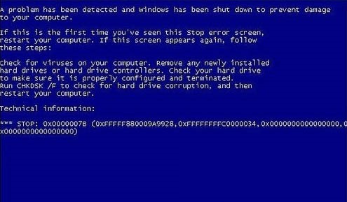 裝系統(tǒng)藍屏