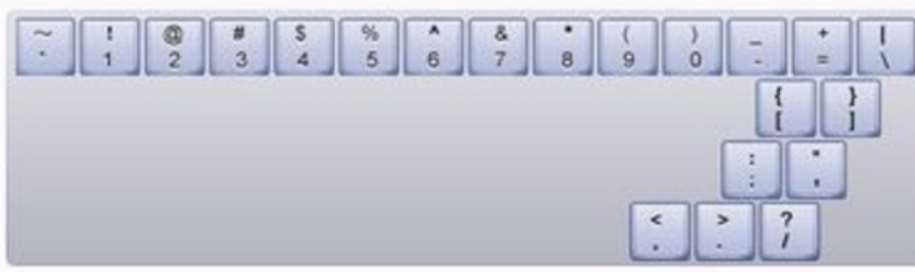 電腦鍵盤示意圖