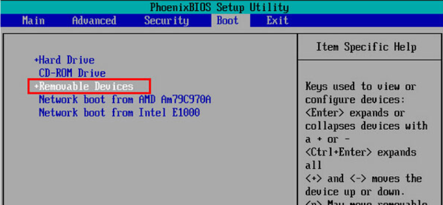 BIOS設置u盤啟動