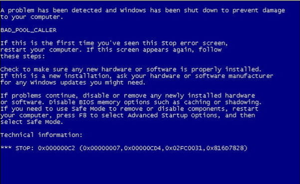 藍(lán)屏開(kāi)不了機(jī)