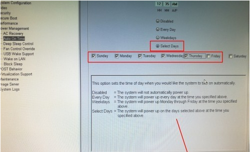 定時(shí)開機(jī)