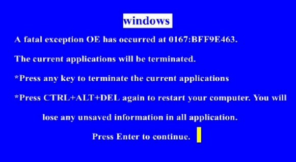 開機(jī)藍(lán)屏