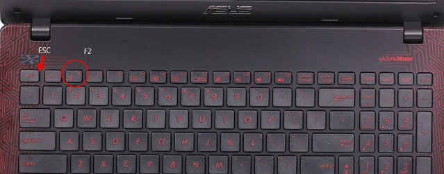 教您華碩筆記本如何進(jìn)入bios設(shè)置界面