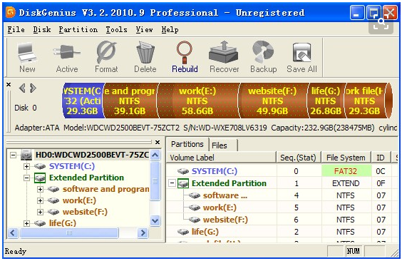 磁盤分區(qū)工具