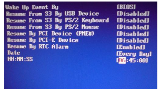 取消定時(shí)開機(jī)