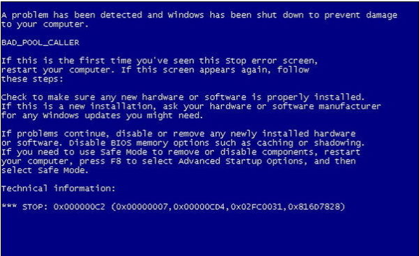 電腦藍(lán)屏開不了機(jī)